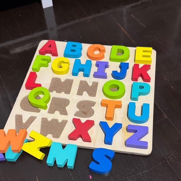 Colorful Alphabet Puzzle Board for Kids - Picture 2 of 2